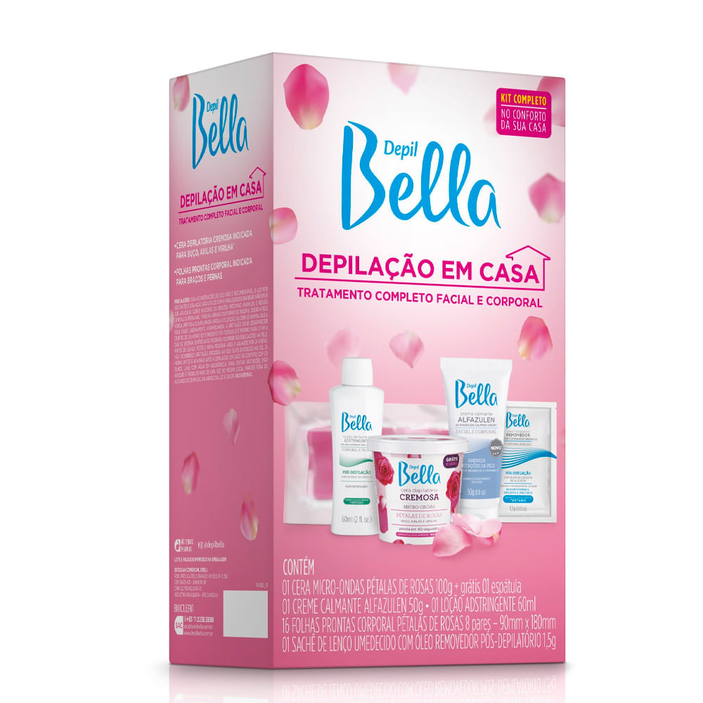 Kit Depil Bella Depilação Em Casa