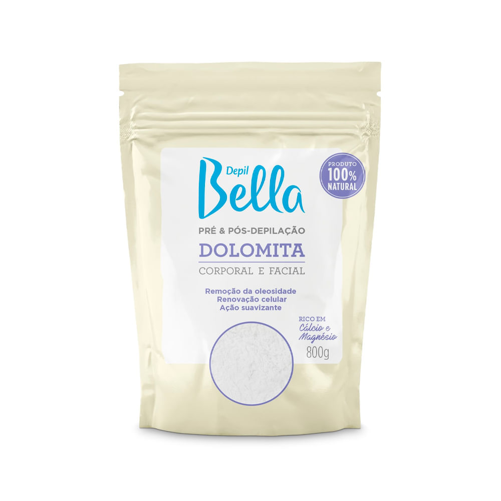 Pó Pré E Pós Depilação Depil Bella Dolomita 800g
