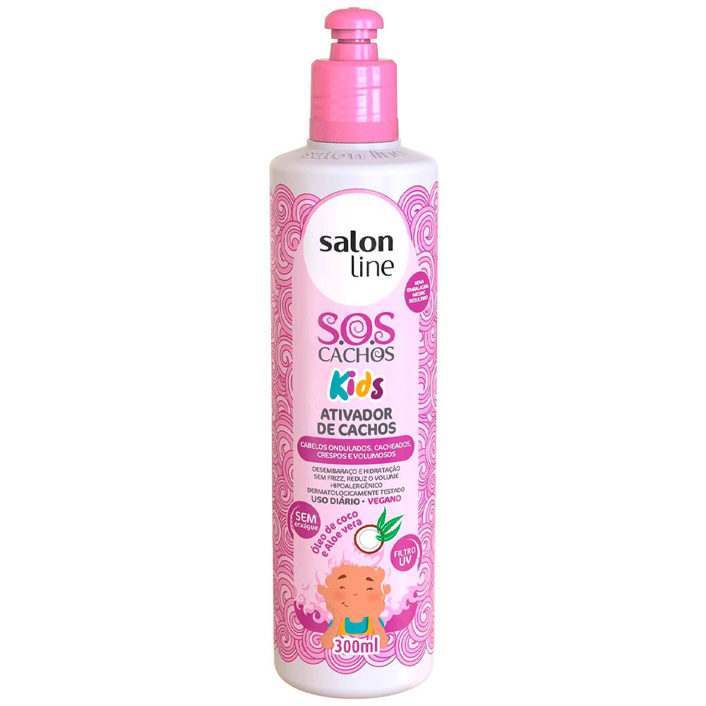 Ativador De Cachos Salon Line Sos Kids 300ml