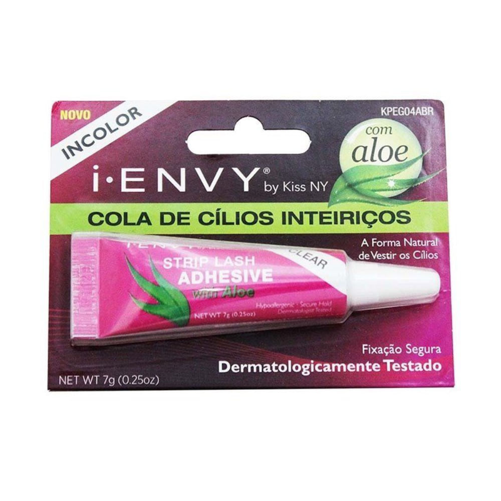Cola Para Cílios First Kiss Clear Com Aloe Vera