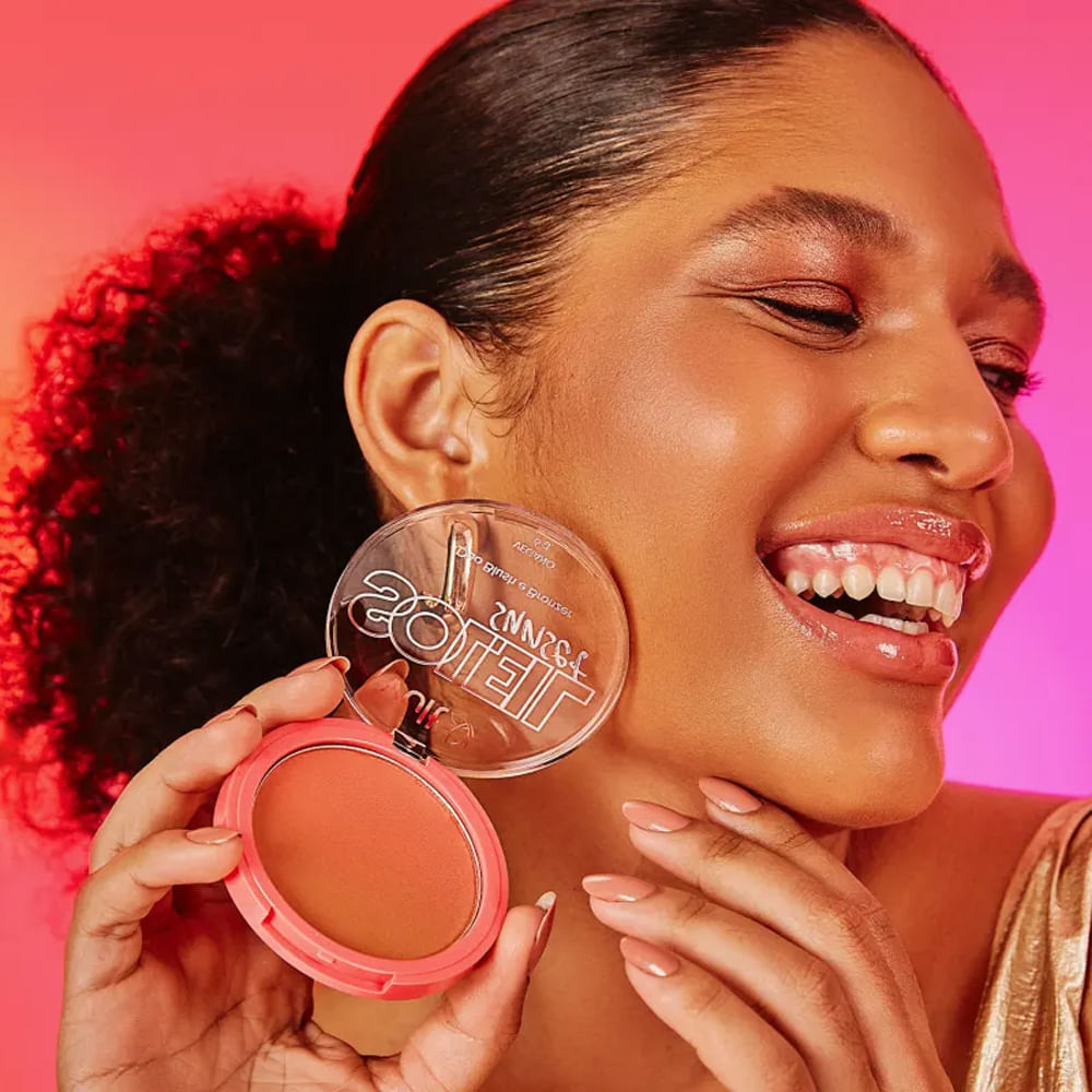 Pó Compacto Duo Blush e Bronzer Vult Soleil Sunset 6g