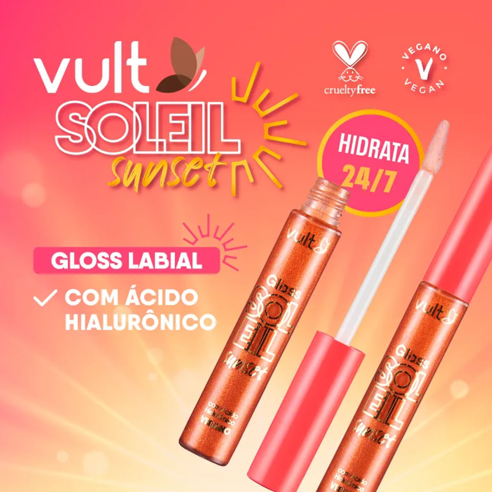 Gloss Labial Vult Soleil Sunset Praiana