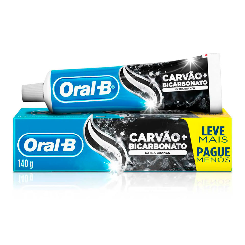 Creme Dental Oral B Carvão + Bicarbonato 140g