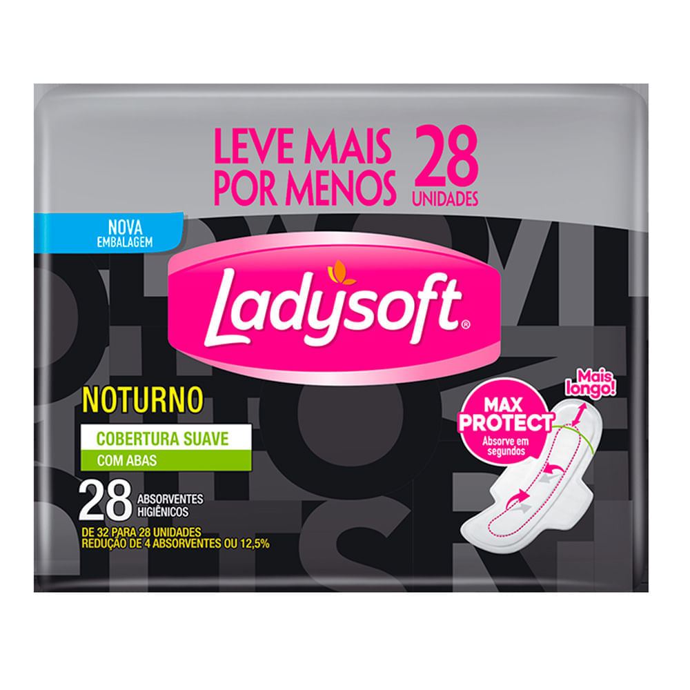 Absorvente Ladysoft Noturno Suave