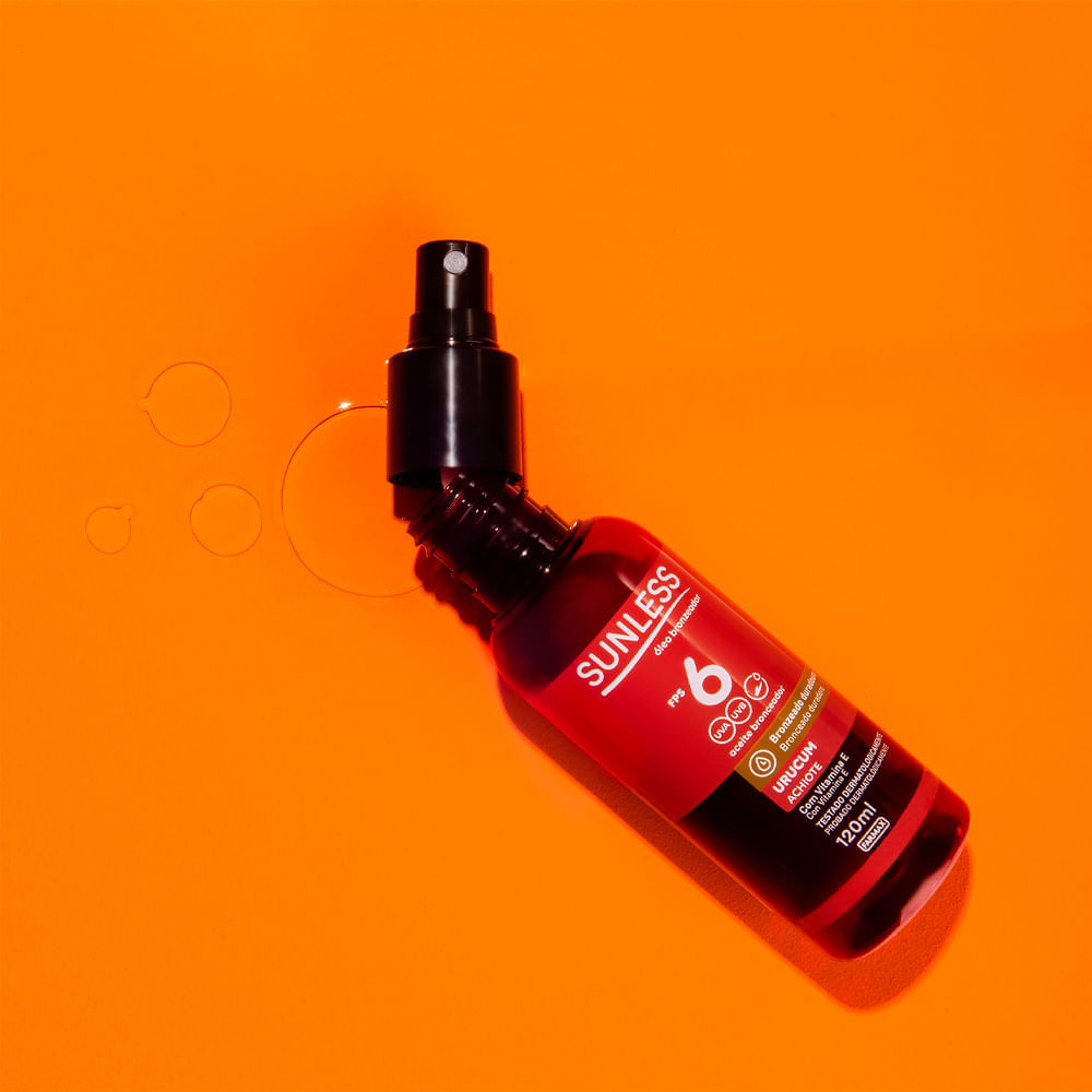 Óleo Bronzeador Sunless Urucum FPS 6 120ml