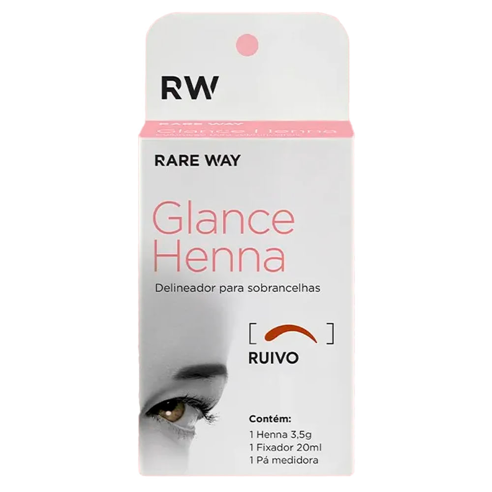 Henna Para Sobrancelha Rare Way Glance Ruivo