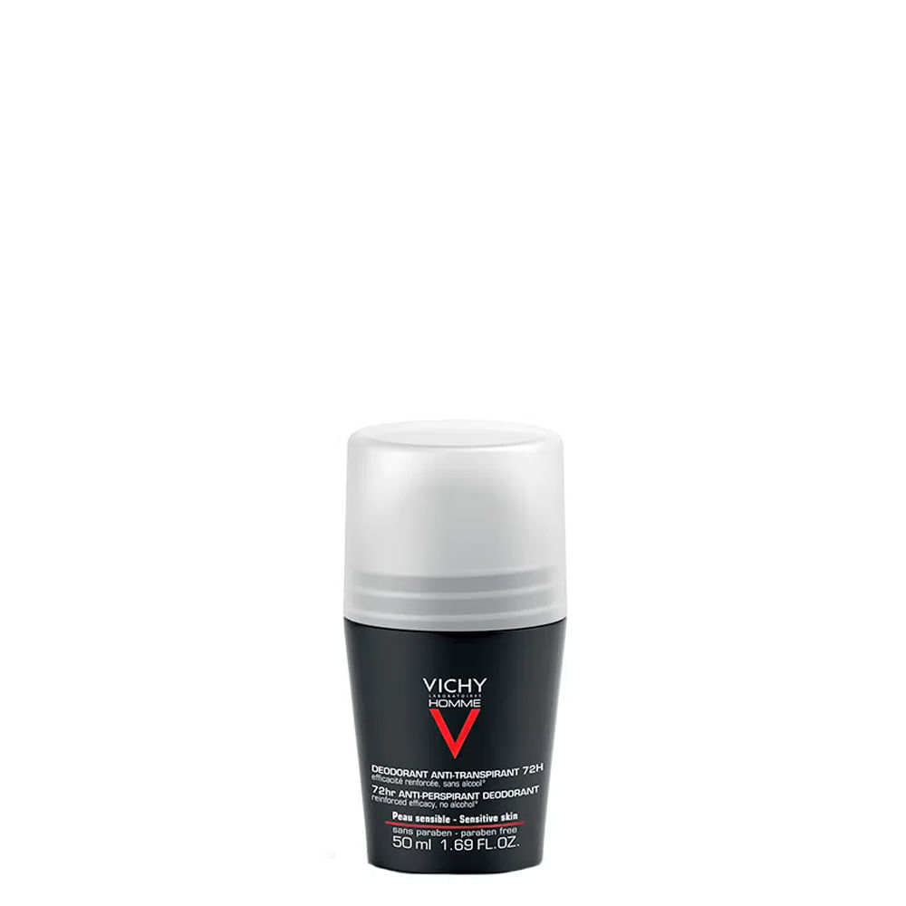 Desodorante Roll On Antitranspirante Vichy Homme Extreme Control Unissex 50 Ml