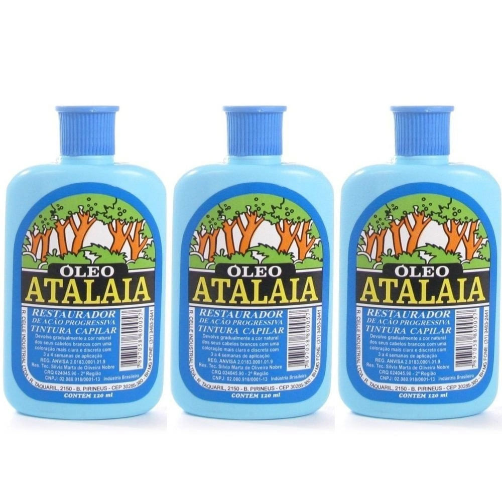 Óleo Capilar Atalaia 120ml 3 unidades