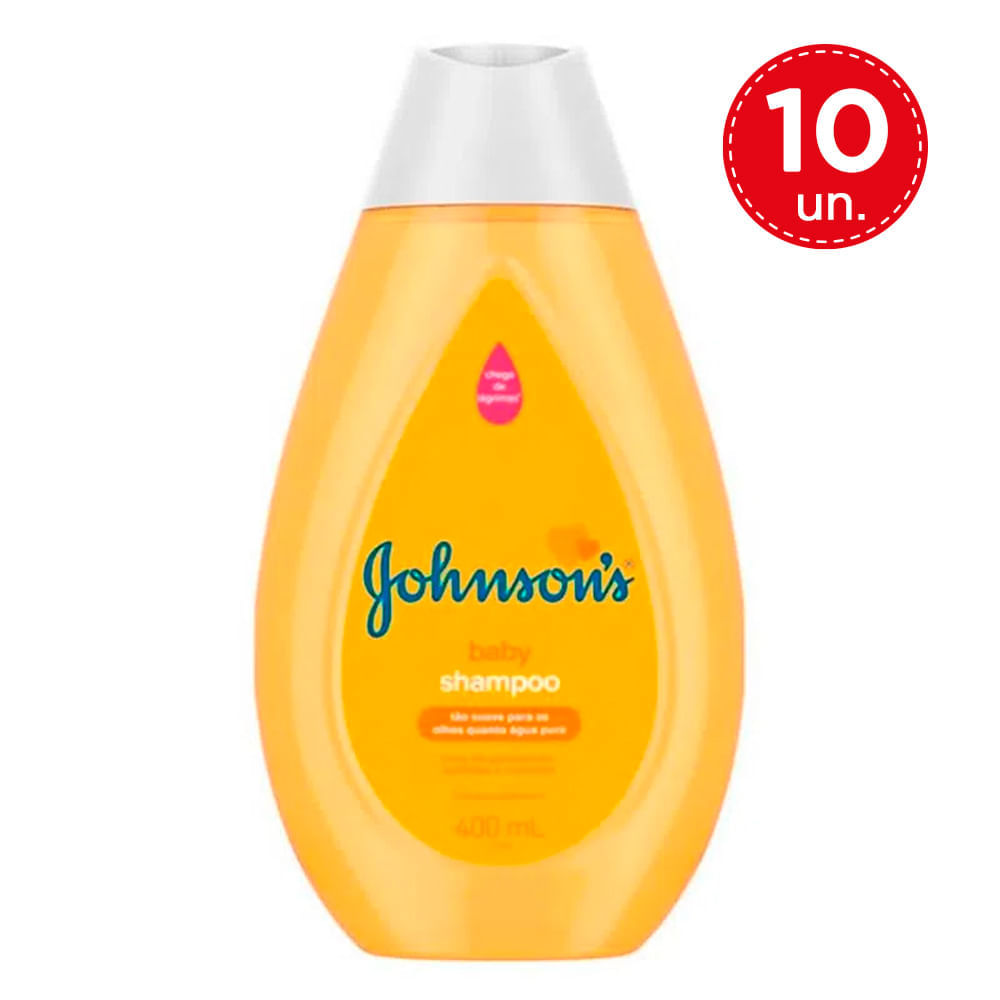 Kit Shampoo Johnson's Baby 400ml 10 Unidades