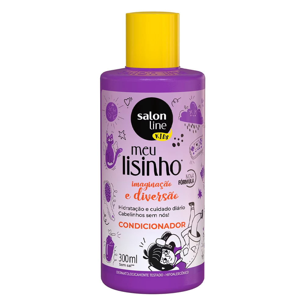 Salon Line Condicionador Meu Liso Kids - Desembaraçante Hidratação e Brilho