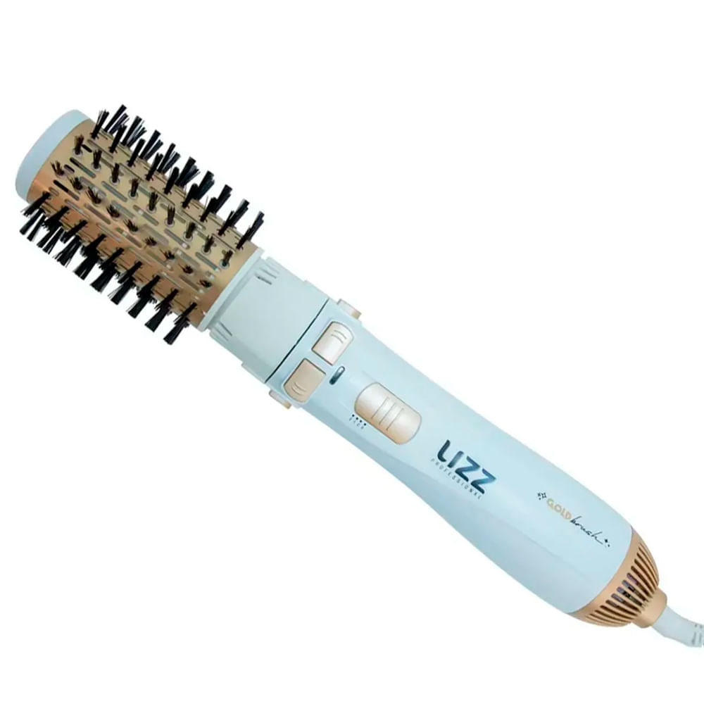 Escova Elétrica Rotativa Lizz Gold Brush Íon 127V