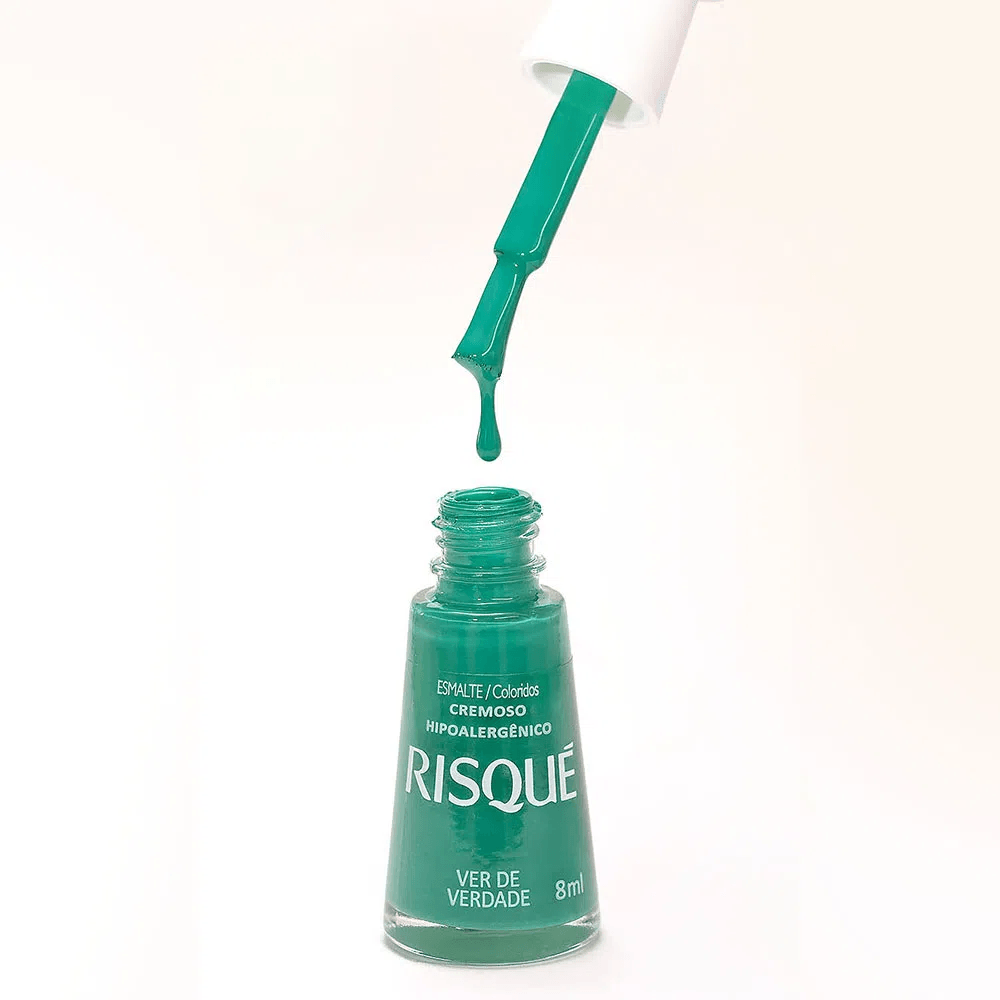 Risque Esmalte Cremoso Cor: Ver De Verdade