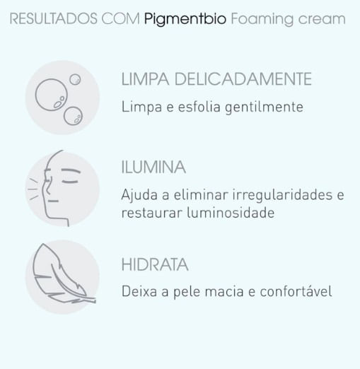 Pigmentbio Foaming Cream Creme de Limpeza Clareador Bioderma 200ml