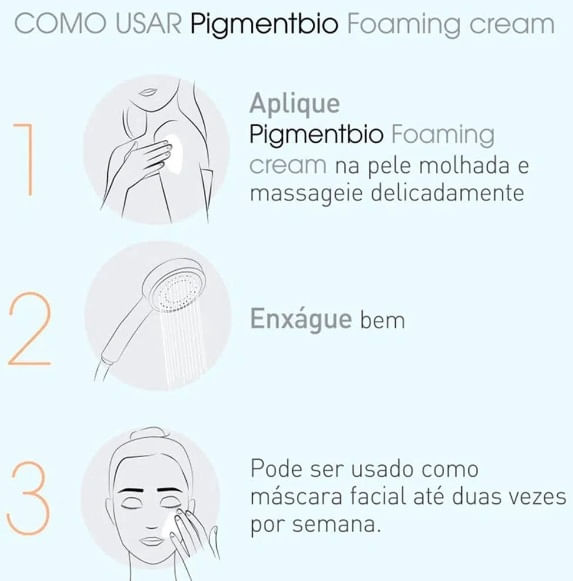 Pigmentbio Foaming Cream Creme de Limpeza Clareador Bioderma 200ml