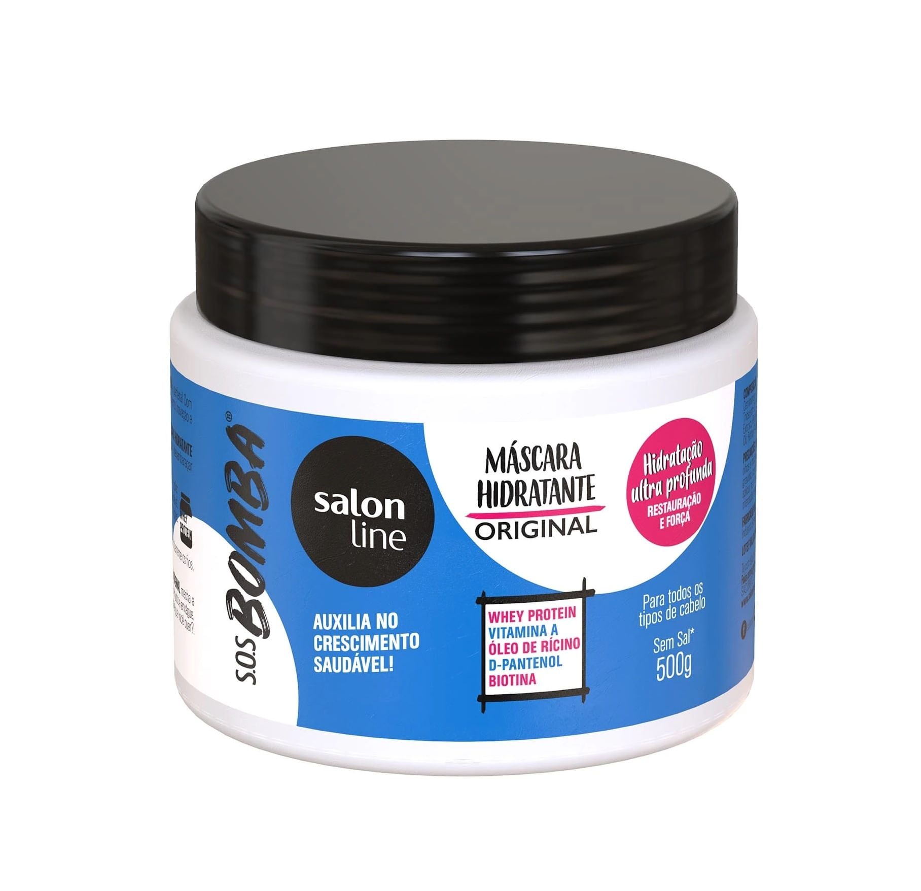 Máscara de Hidratação SOS Bomba Original Salon Line 500g