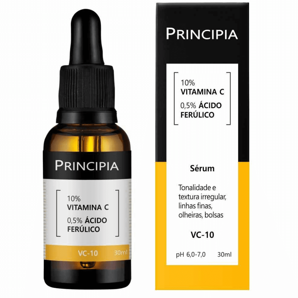 Principia Sérum Skincare Antioxidante  Vitamina C 10% + Ácido Ferúlico VC-10 Com 30ml