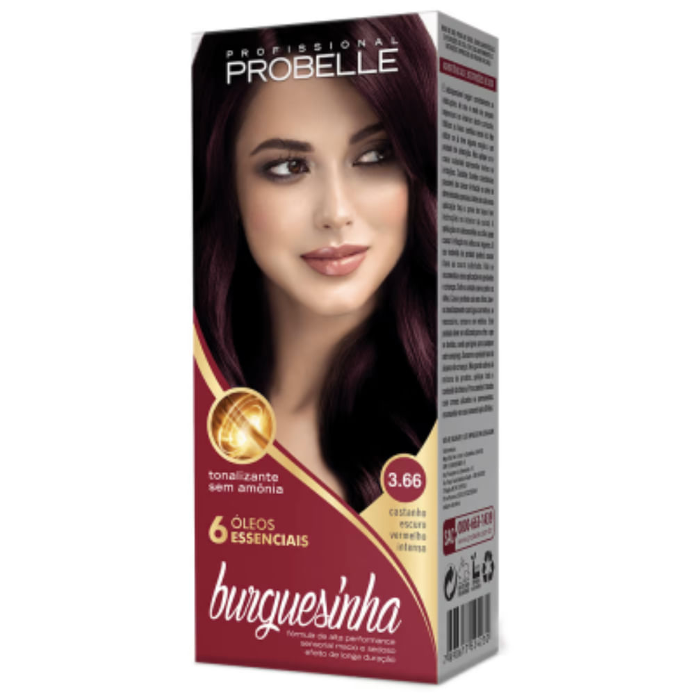 Tonalizante Burguesinha Cor:3.66 Probelle 50ml