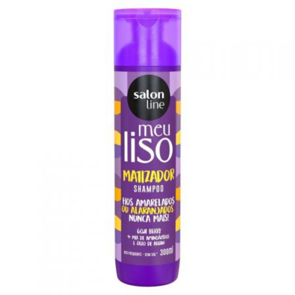 Shampoo Salon Line Meu Liso Matizador Loiro 300ml