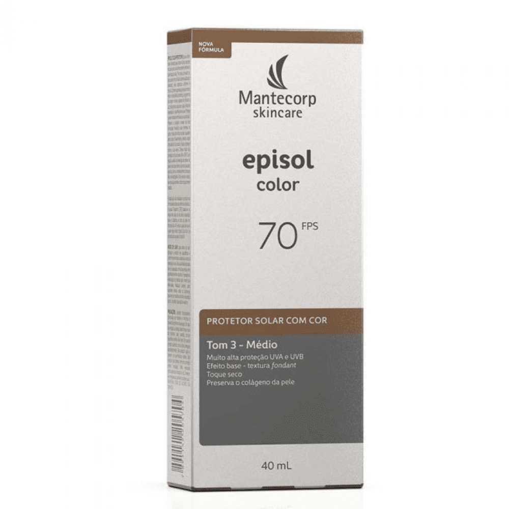 Mantecorp Episol Color Tom 3 Médio Fps 70 40ml
