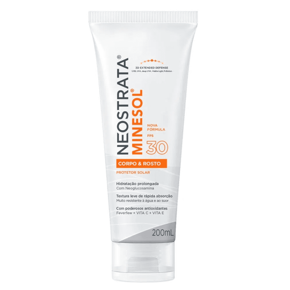 Neostrata Minesol Protetor Corpo E Rosto Fps30 200ml