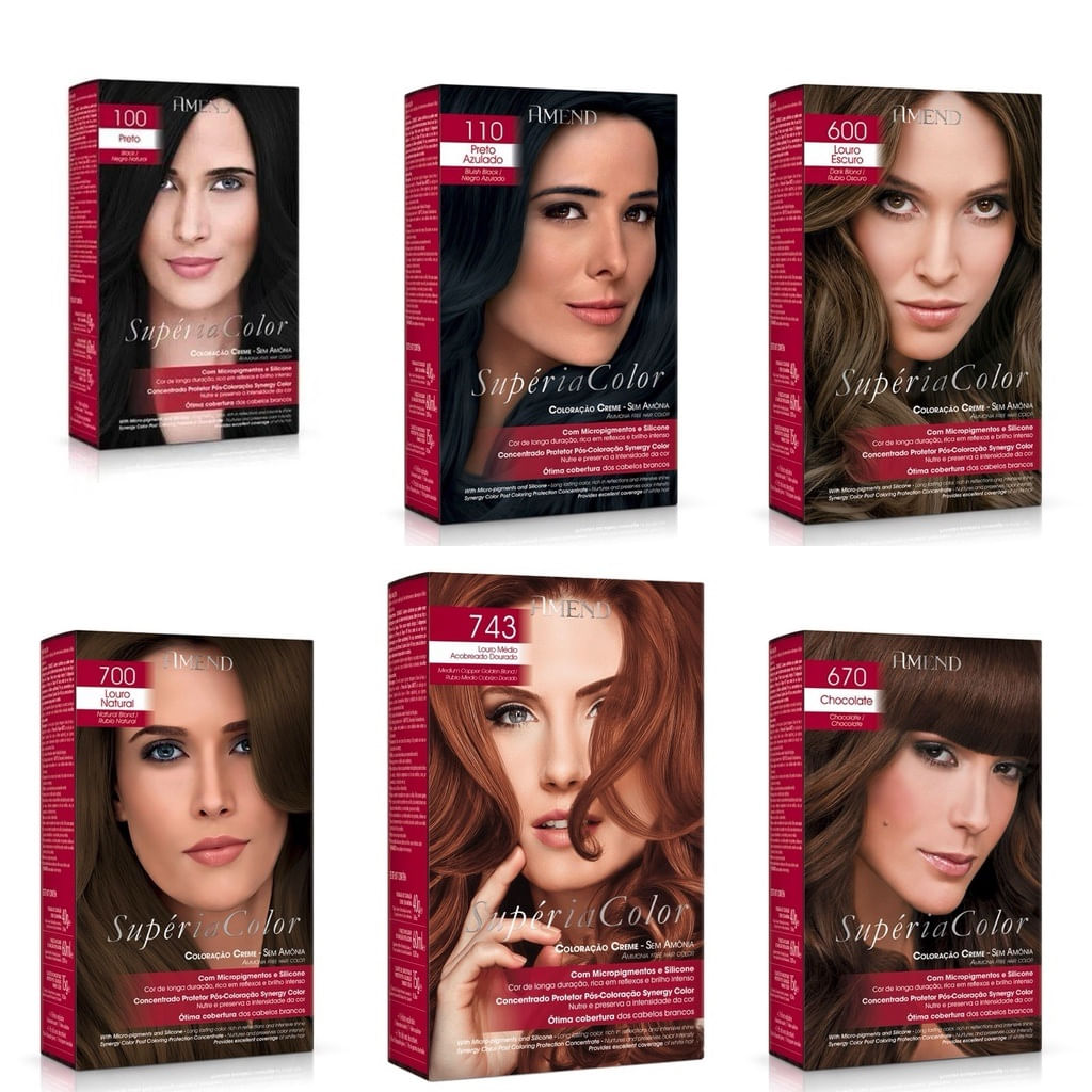 Tonalizante Amend Supéria Color Sem Amônia Cor:5546 Vermelho Amora