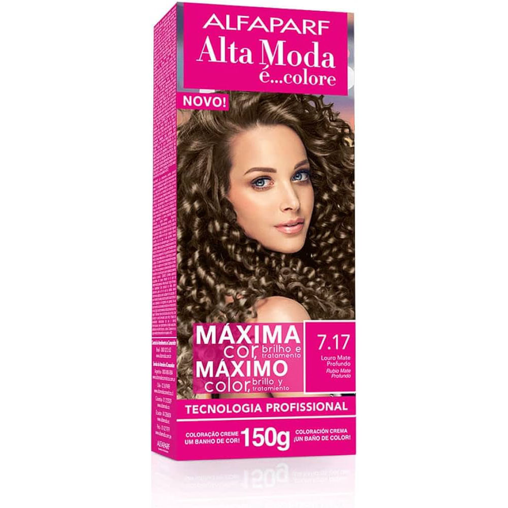 Tintura Alta Moda 7.17 Louro Mate