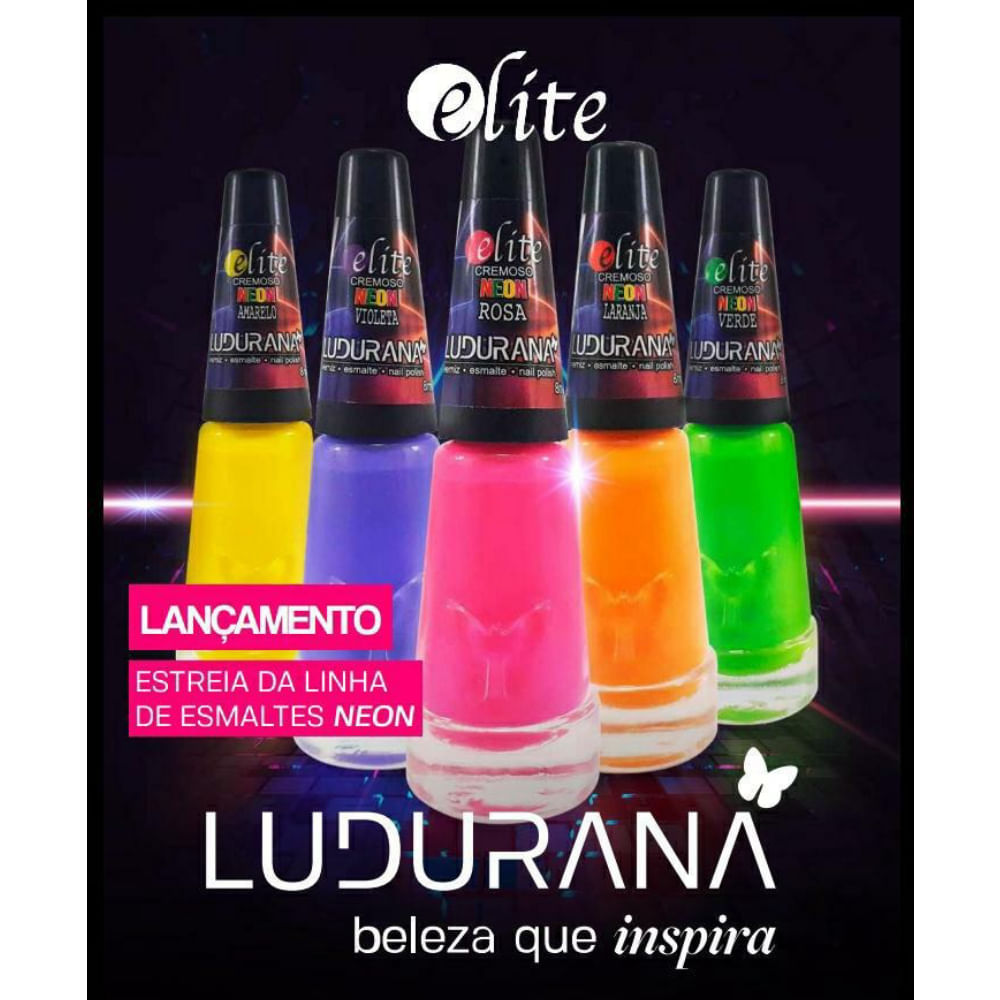 Esmalte Ludurana Cremoso Verde Neon 8ml