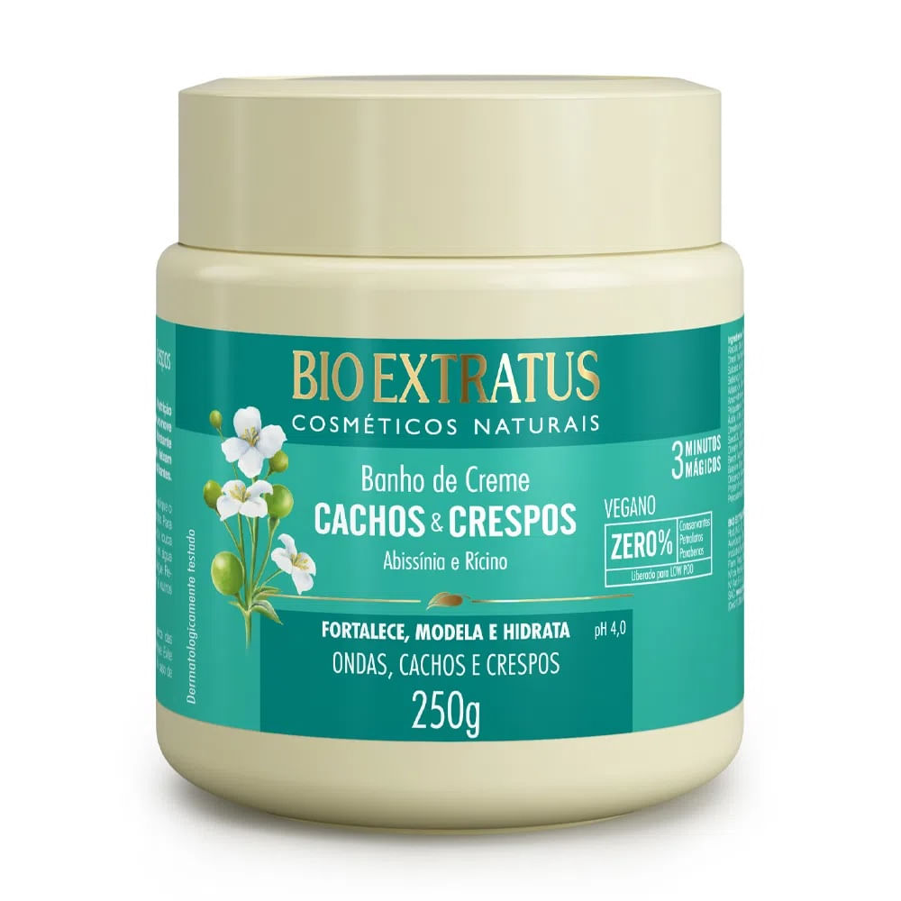 Banho Creme Cachos e Crespos Bio Extratus 250g