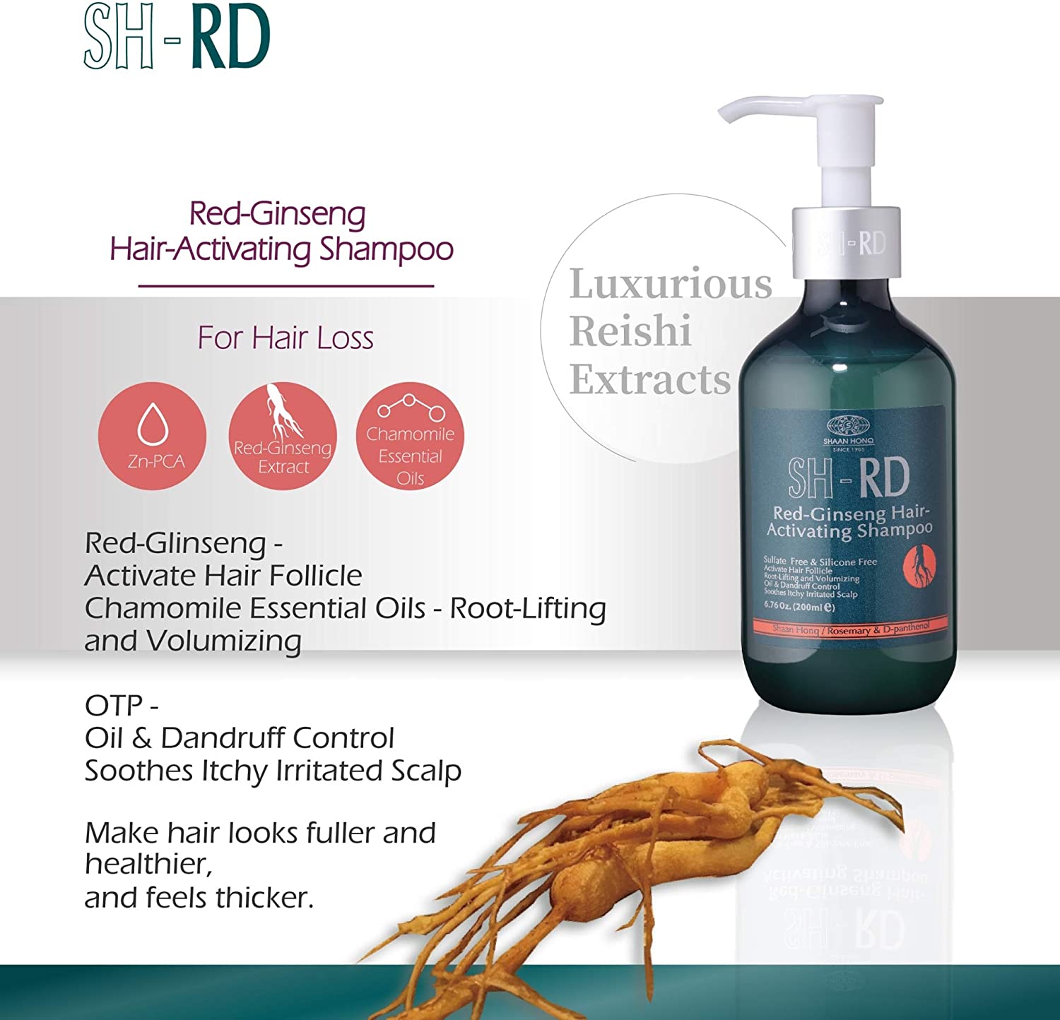 SH-RD RED-GINSENG HAIR-ACTIVATING SHAMPOO 200ML