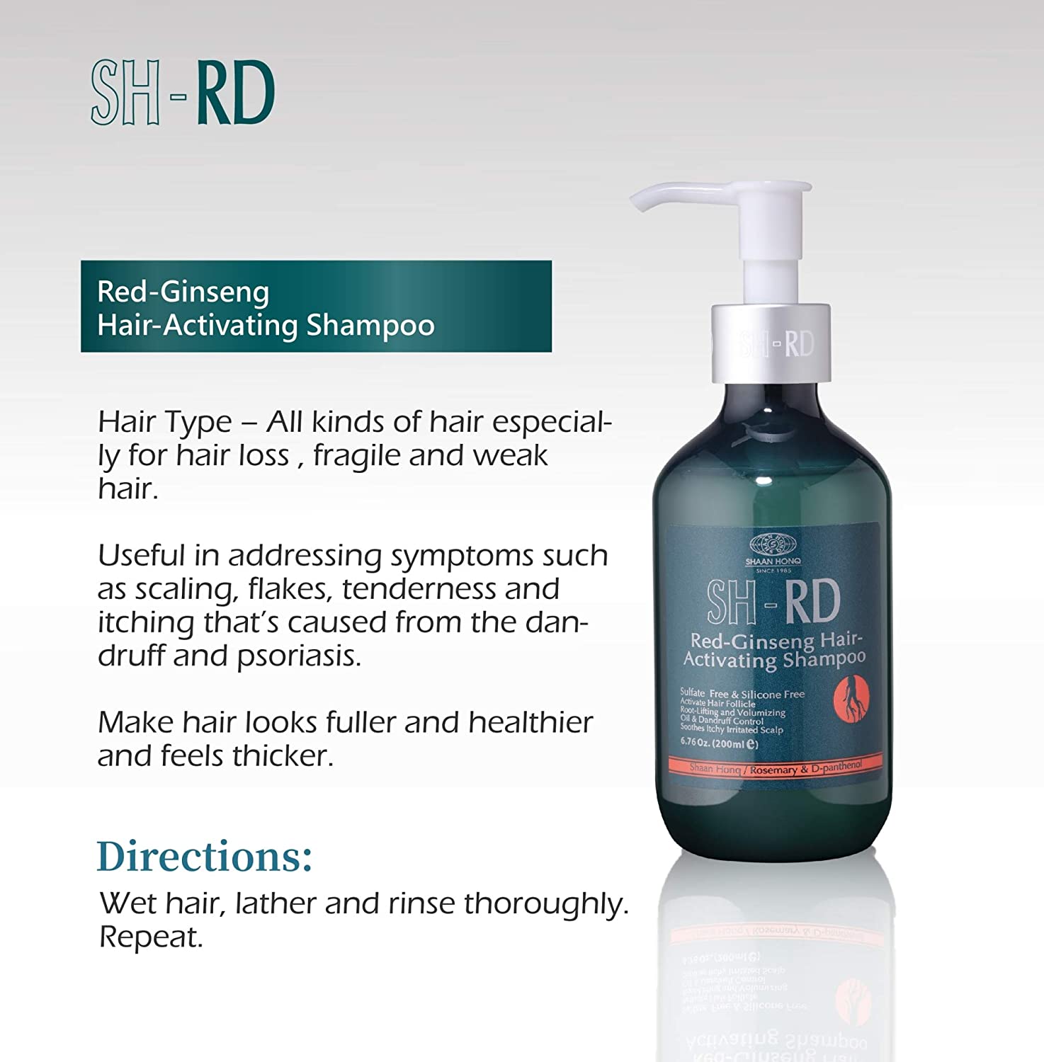 SH-RD RED-GINSENG HAIR-ACTIVATING SHAMPOO 200ML