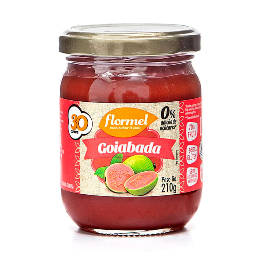 Goiabada Cremosa Zero vd 210g - Flormel
