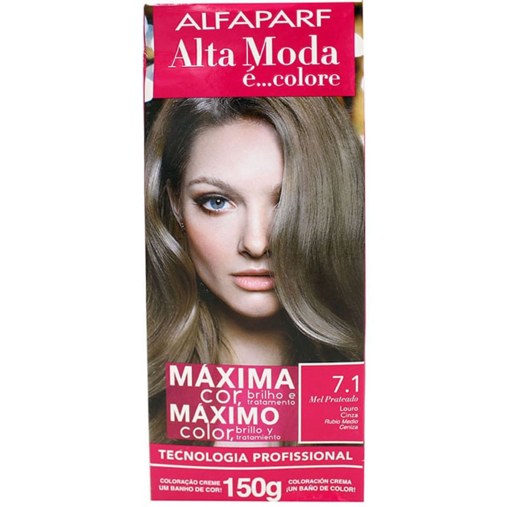 Tintura Alta Moda 7.1 Louro Cinza