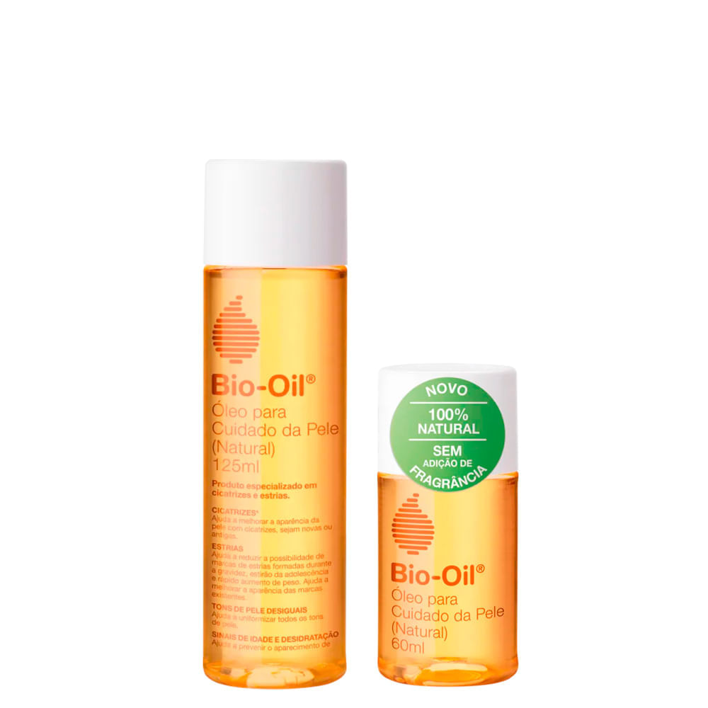 Kit Bio-oil Cicatrizante - Óleo Corporal Natural 60 Ml + Óleo Corporal  Natural 125 Ml