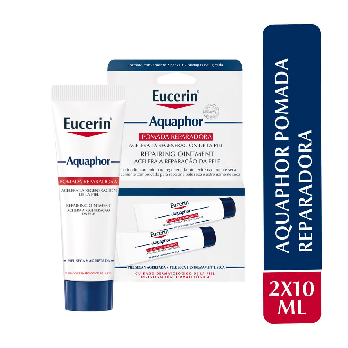 Kit de Pomada Reparadora Eucerin Aquaphor 2 x 9 g