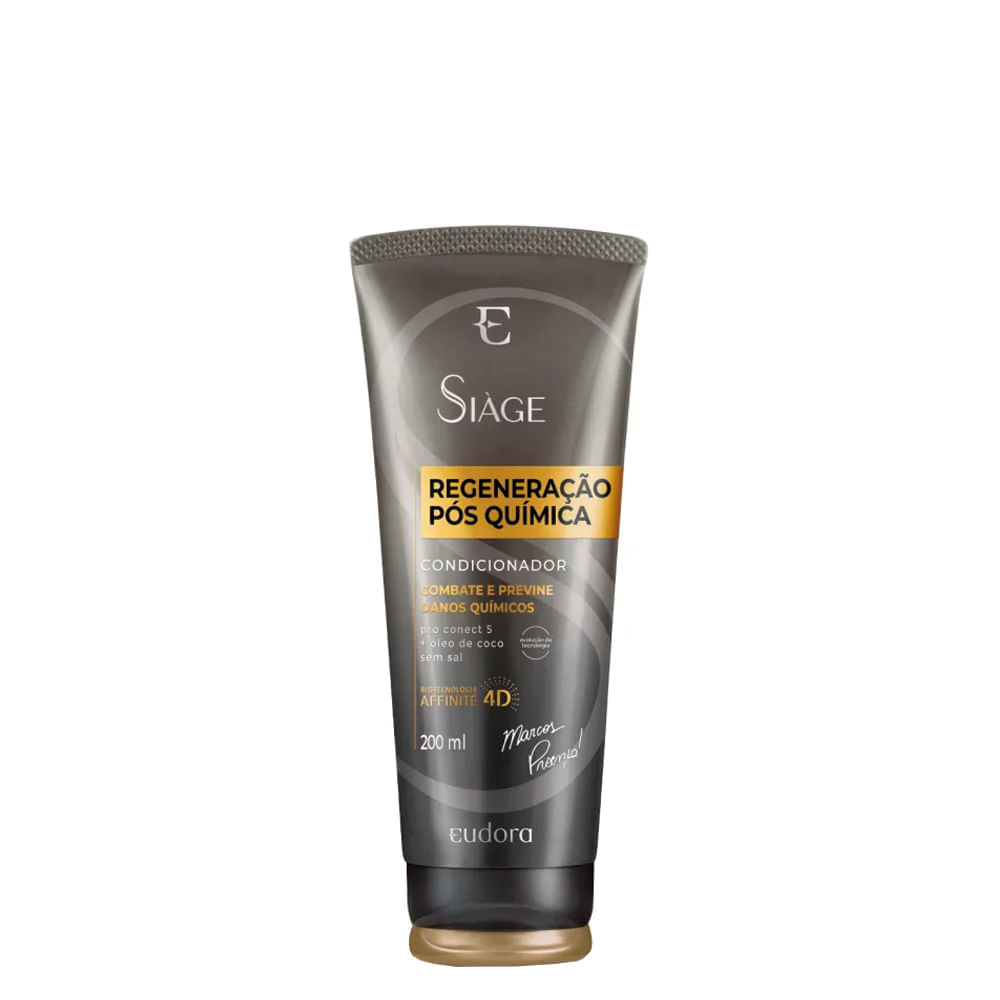 Condicionador Eudora Siàge Regeneração Pós Química 4D 200 ml
