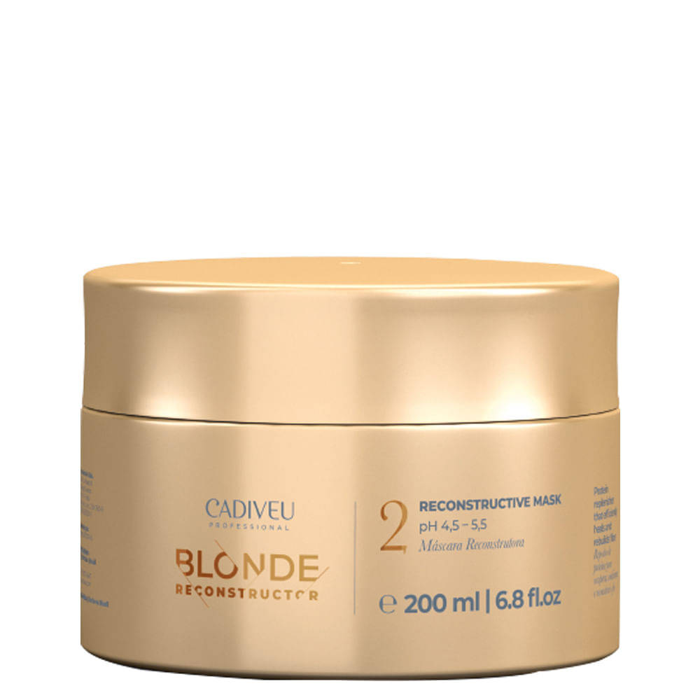 Máscara De Reconstrução Cadiveu Professional Blonde Reconstructor 200 Ml