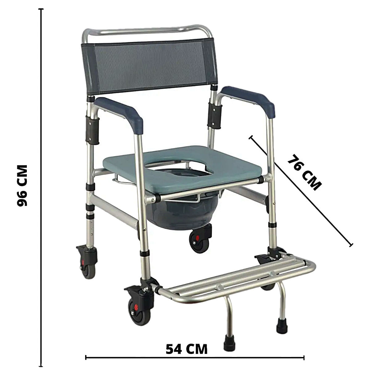 Cadeira de Banho Desmontável de Alumínio Hidrolight SC101 - 135kg