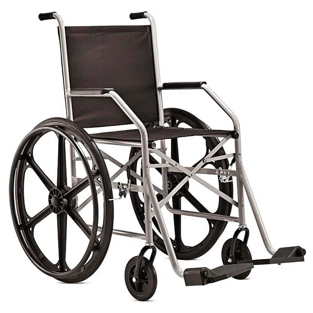 Cadeira Rodas Jaguaribe 1009 Pneu Antifuro Estofamento Nylon