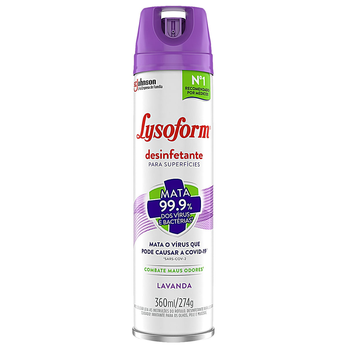 Desinfetante Lysoform Aerosol - Lavanda - 360ml