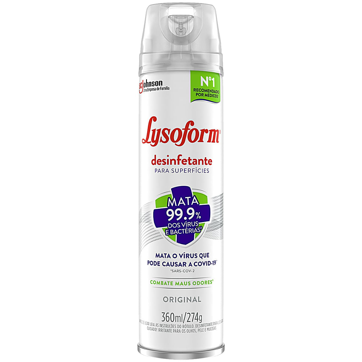 Desinfetante Lysoform Aerosol - Original - 360ml
