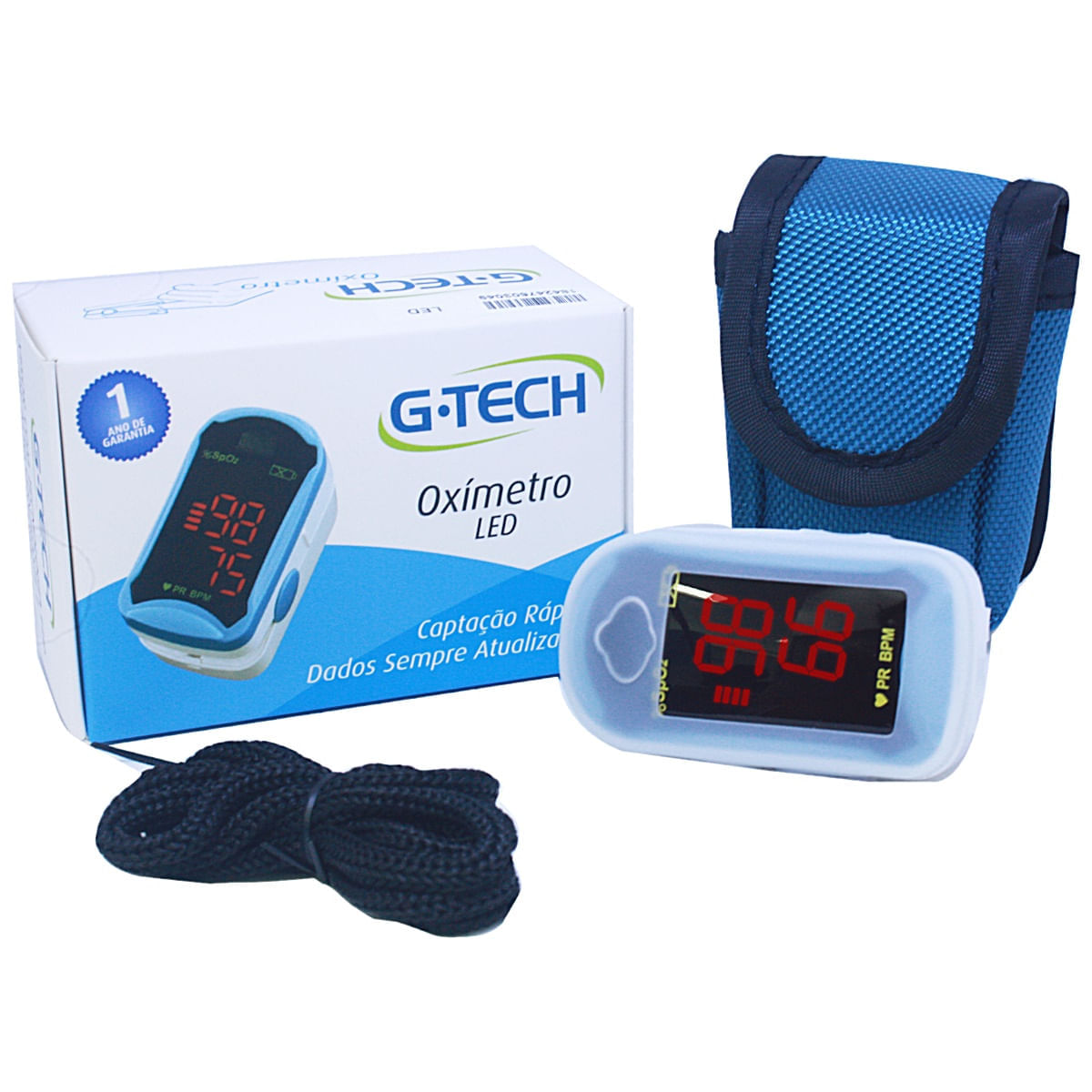 Oxímetro De Pulso Portátil De Dedo Led G-tech