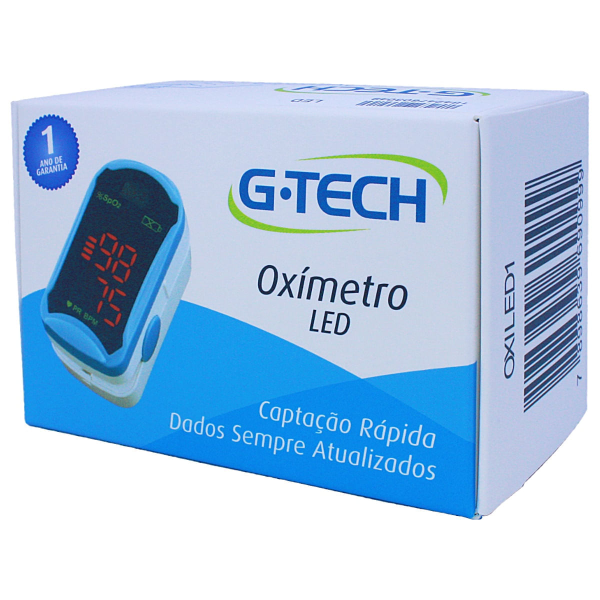 Oxímetro de Pulso Portátil de Dedo LED G-Tech