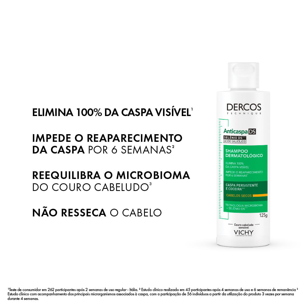 Shampoo Vichy Dercos Anticaspa Intensivo 125ml