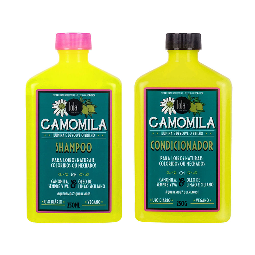 Kit Lola Cosmetics Camomila Shampoo 250ml + Condicionador 250g