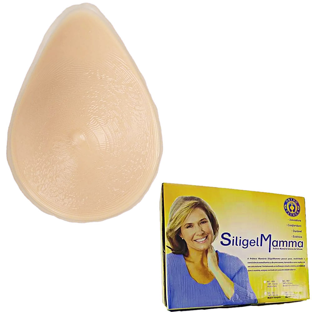Protese Mamaria Silicone Modelo Gota Nº1 Tam 38-40 - Unidade