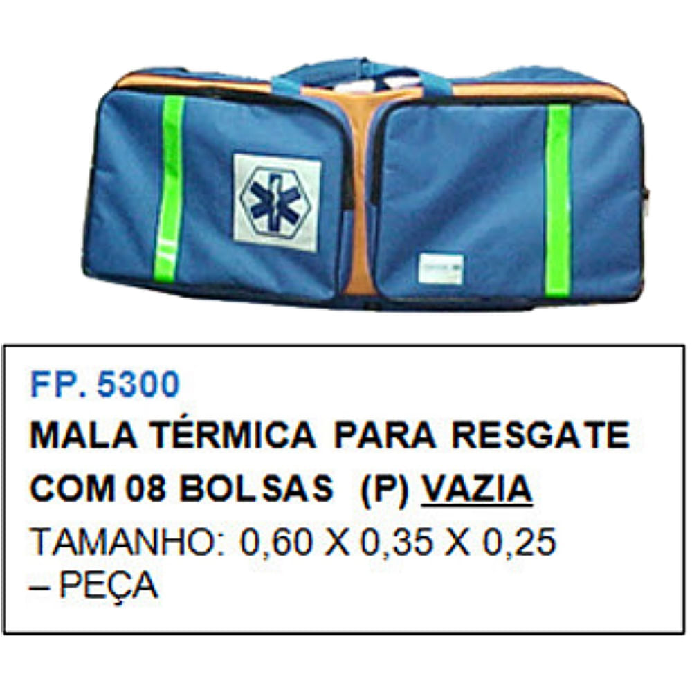 Mochila Térmica Para Resgate - 7 Bolsas - Marimar - Fp 5300