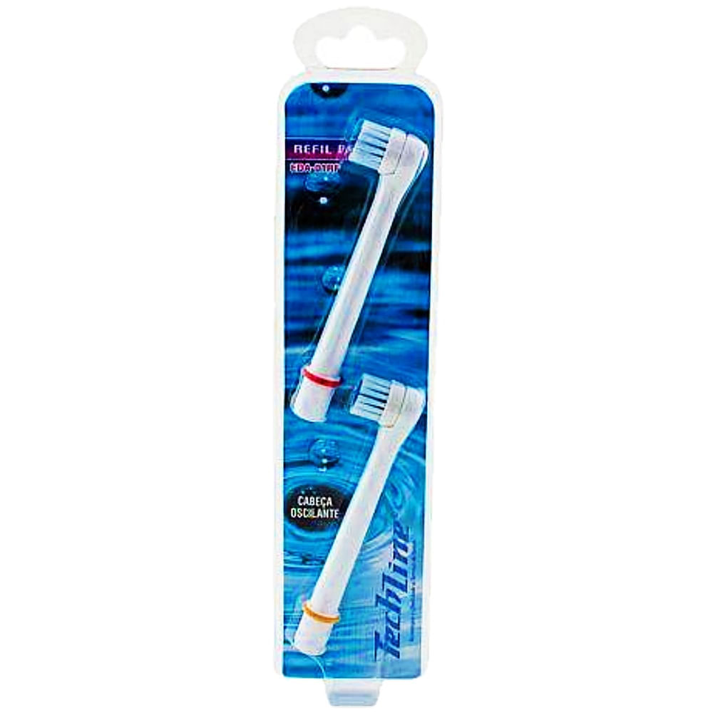 Refil Para Escova Dental Techline Eda-01 - 02 Unidades
