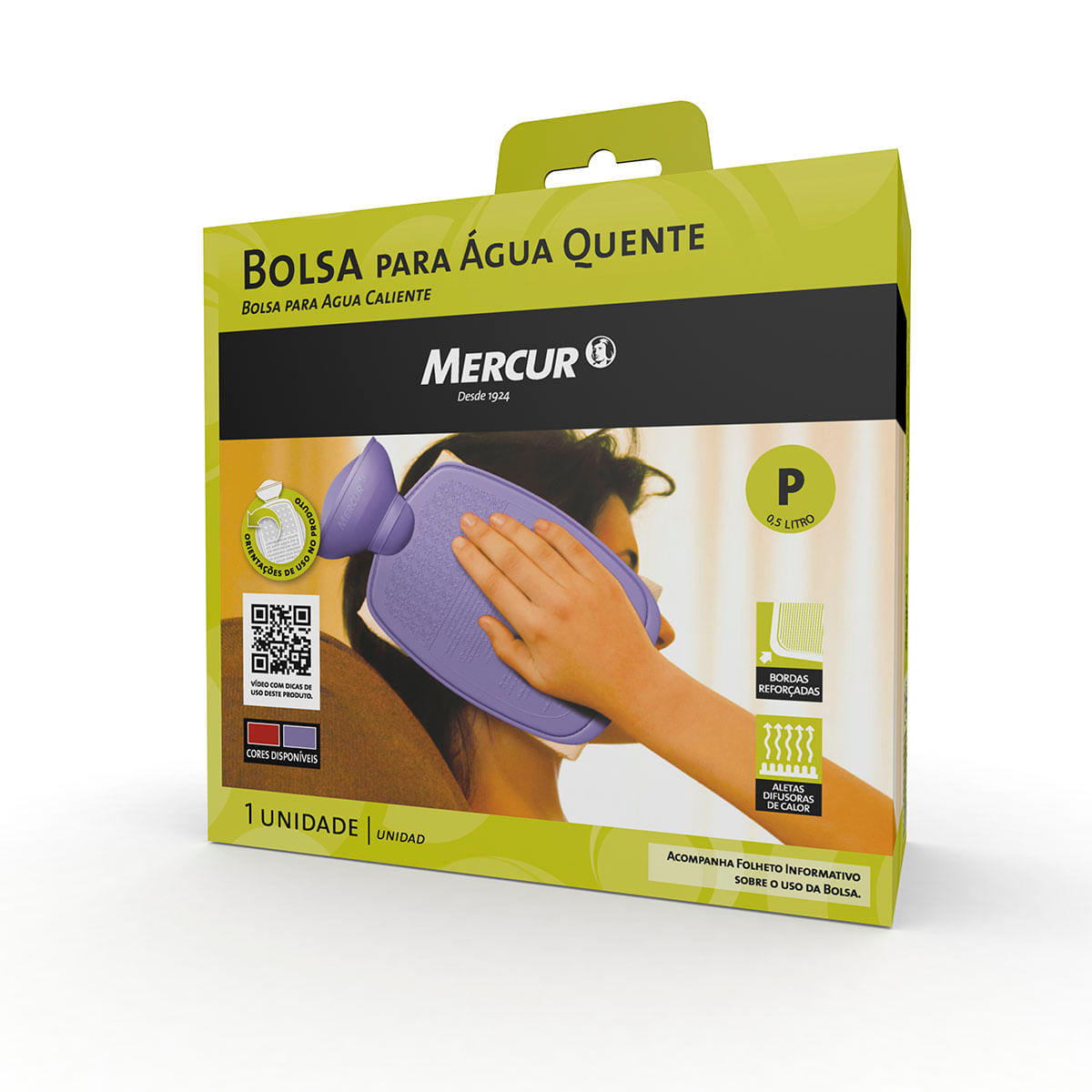 Bolsa para Água Quente Mercur - Lilás - Tamanho P