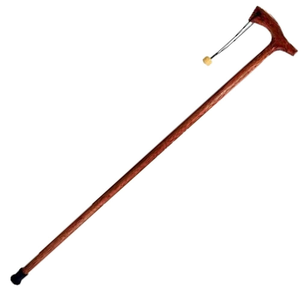 Bengala Ortopédica Madeira Escura Lisa Com Cordão T75