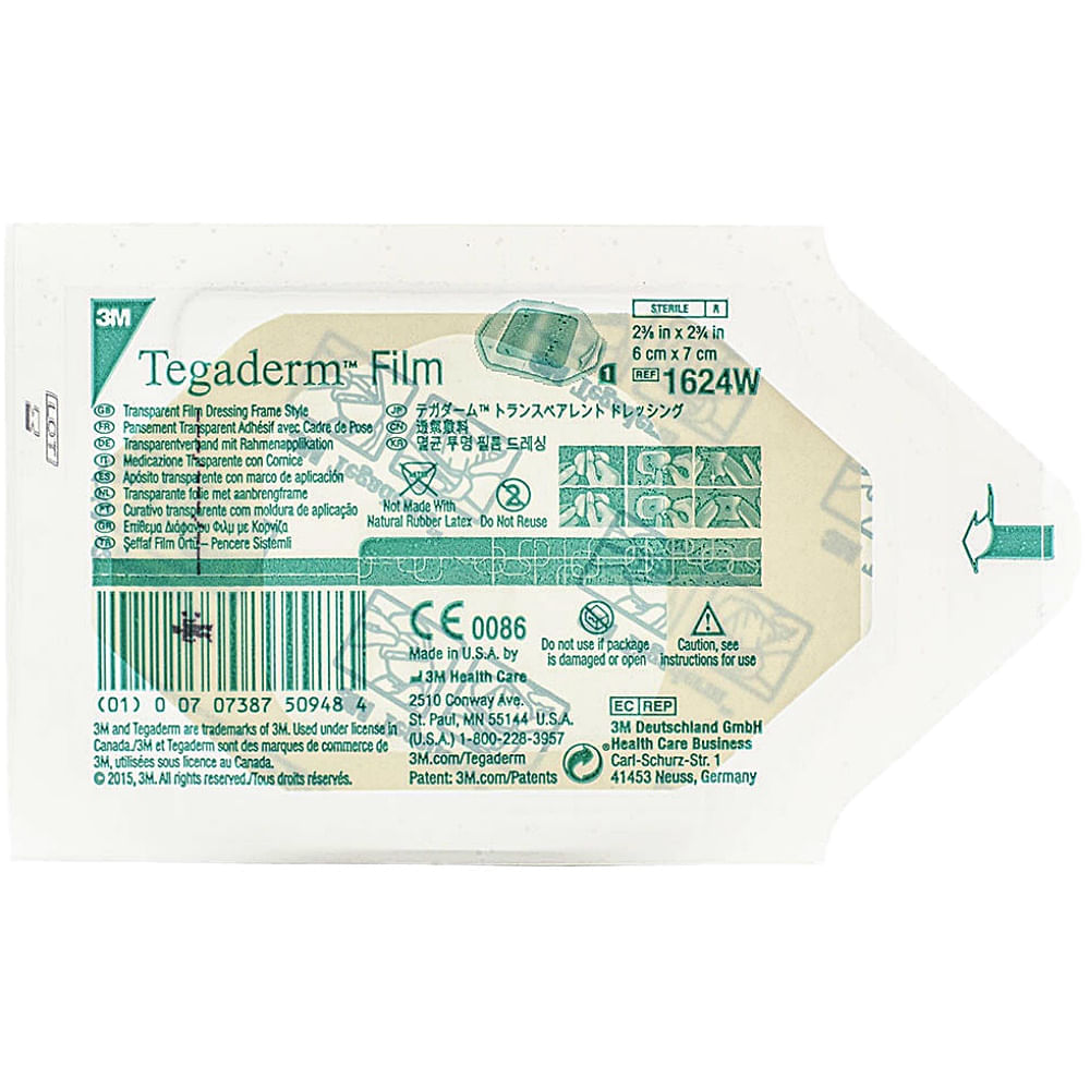 Curativo Tegaderm 3m Standard 1624w 06x07cm - Unidade